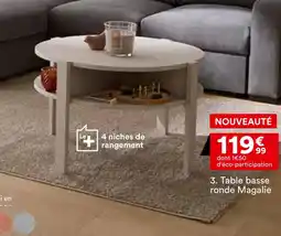 BUT Table basse ronde Magalie offre