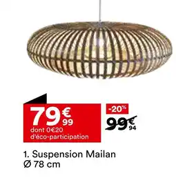 BUT Suspension mailan ø 78 cm offre