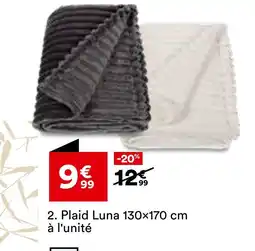 BUT Plaid Luna 130×170 cm offre