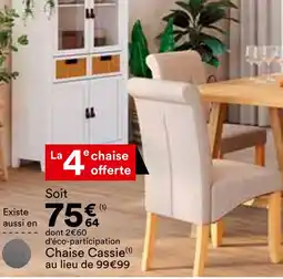 BUT Chaise Cassie offre