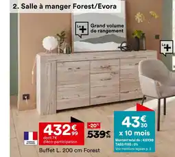 BUT Buffet L. 200 cm Forest offre