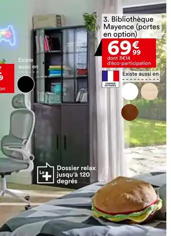 BUT Bibliothèque Mayence (portes en option) offre