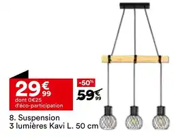 BUT Suspension 3 lumières kavi l. 50 cm offre