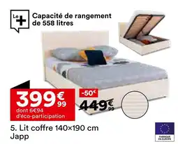 BUT Japp Lit coffre 140×190 cm offre