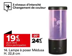 BUT Lampe à poser Médusa H. 22,8 cm offre