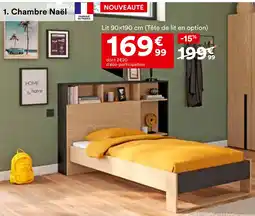 BUT Lit 90x190 cm (Tête de lit en option) offre