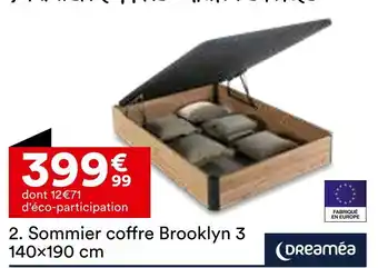 BUT DREAMÉA Sommier coffre brooklyn 3 140x190 cm offre