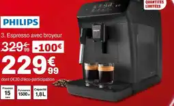 BUT PHILIPS Espresso avec broyeur offre