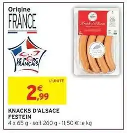 Intermarché KNACKS D'ALSACE FESTEIN offre