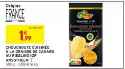 Intermarché CHOUCROUTE CUISINÉE À LA GRAISSE DE CANARD AU RIESLING IGP ANGSTHELM offre