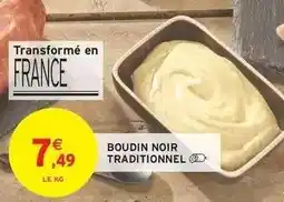 Intermarché BOUDIN NOIR TRADITIONNEL offre
