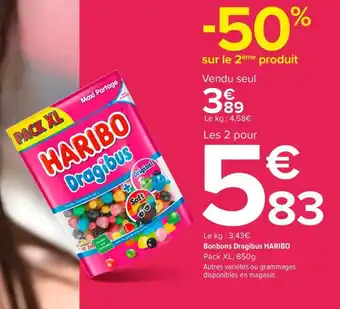 Carrefour Bonbons Dragibus HARIBO offre