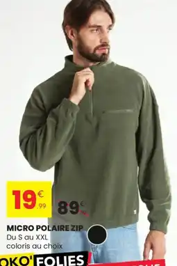 Stokomani LEE COOPER Micro polaire zip du s au xxl offre