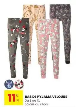 Stokomani Bas de pyjama velours du s au xl offre