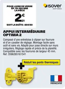 Brico Dépôt ISOVER Appui intermédiaire optima 2 offre