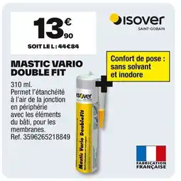 Brico Dépôt ISOVER Mastic vario double fit offre