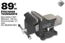 Brico Dépôt Étau base tournante offre