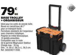 Brico Dépôt Base trolley + organiseur offre