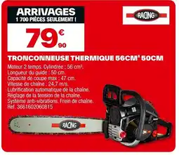 Brico Dépôt RACING Tronconneuse thermique 56cm³ 50cm offre