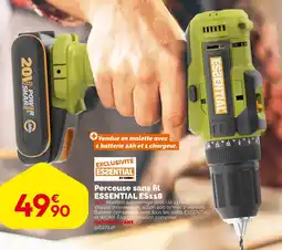 Weldom Perceuse sans fil essential es118 offre
