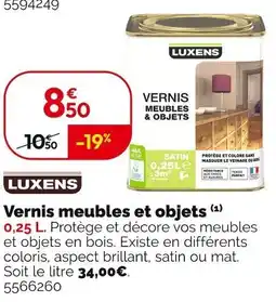 Weldom LUXENS Vernis meubles et objets offre