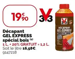 Weldom 3V3 Décapant gel express spécial bois offre