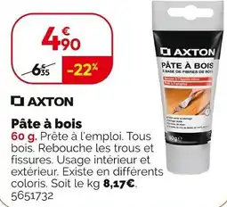 Weldom ΑΧΤΟΝ Pâte à bois offre