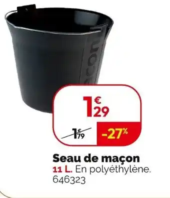 Weldom Seau de maçon offre