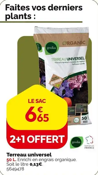 Weldom Terreau universel offre