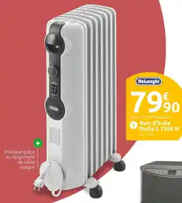 Mr Bricolage DELONGHI Bain d'huile Radia S 1500 W offre