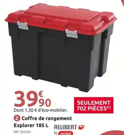 Mr Bricolage ALLIBERT BY KETER Coffre de rangement Explorer 185 L offre