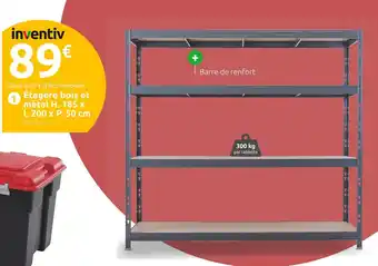 Mr Bricolage INVENTIV Étagère charges lourdes bois et métal époxy offre