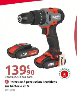Mr Bricolage INVENTIV Perceuse à percussion 20 V offre
