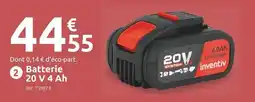 Mr Bricolage INVENTIV Batterie 20 V 4 Ah offre