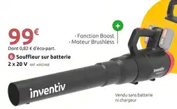 Mr Bricolage INVENTIV Souffleur sur batterie 2 x 20 V offre