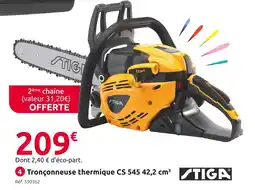 Mr Bricolage STIGA Tronçonneuse thermique CS 545 42,2 cm³ offre