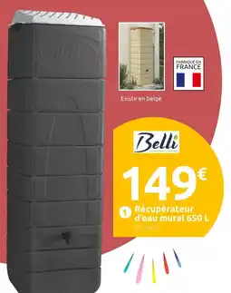 Mr Bricolage BELLI Récupérateur d’eau mural 650 l offre