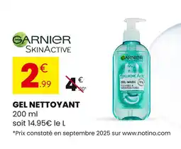 Stokomani GARNIER SKINACTIVE Gel nettoyant offre