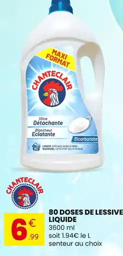 Stokomani CHANTECLAIR 80 doses de lessive liquide offre