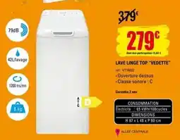 E.Leclerc Vedette - lave linge top offre