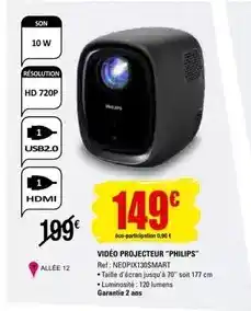 E.Leclerc Philips - video projecteur offre