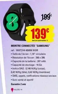E.Leclerc Samsung - montre connectée offre