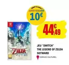 E.Leclerc Zelda - jeu switch the legend of skyward offre