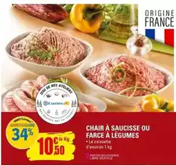 E.Leclerc E.leclerc - chair à saucisse ou farce à légumes offre