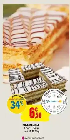 E.Leclerc E.leclerc - millefeuille offre
