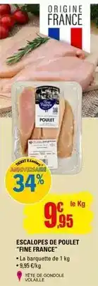 E.Leclerc Escalopes de poulet offre