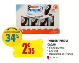 E.Leclerc Kinder - pingui cacao offre