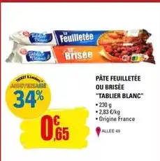 E.Leclerc Pâte feuilletée ou brisée offre