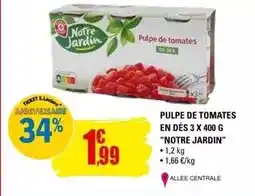 E.Leclerc Pulpe de tomates en des offre