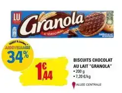 E.Leclerc Granola - biscuits chocolat au lait offre